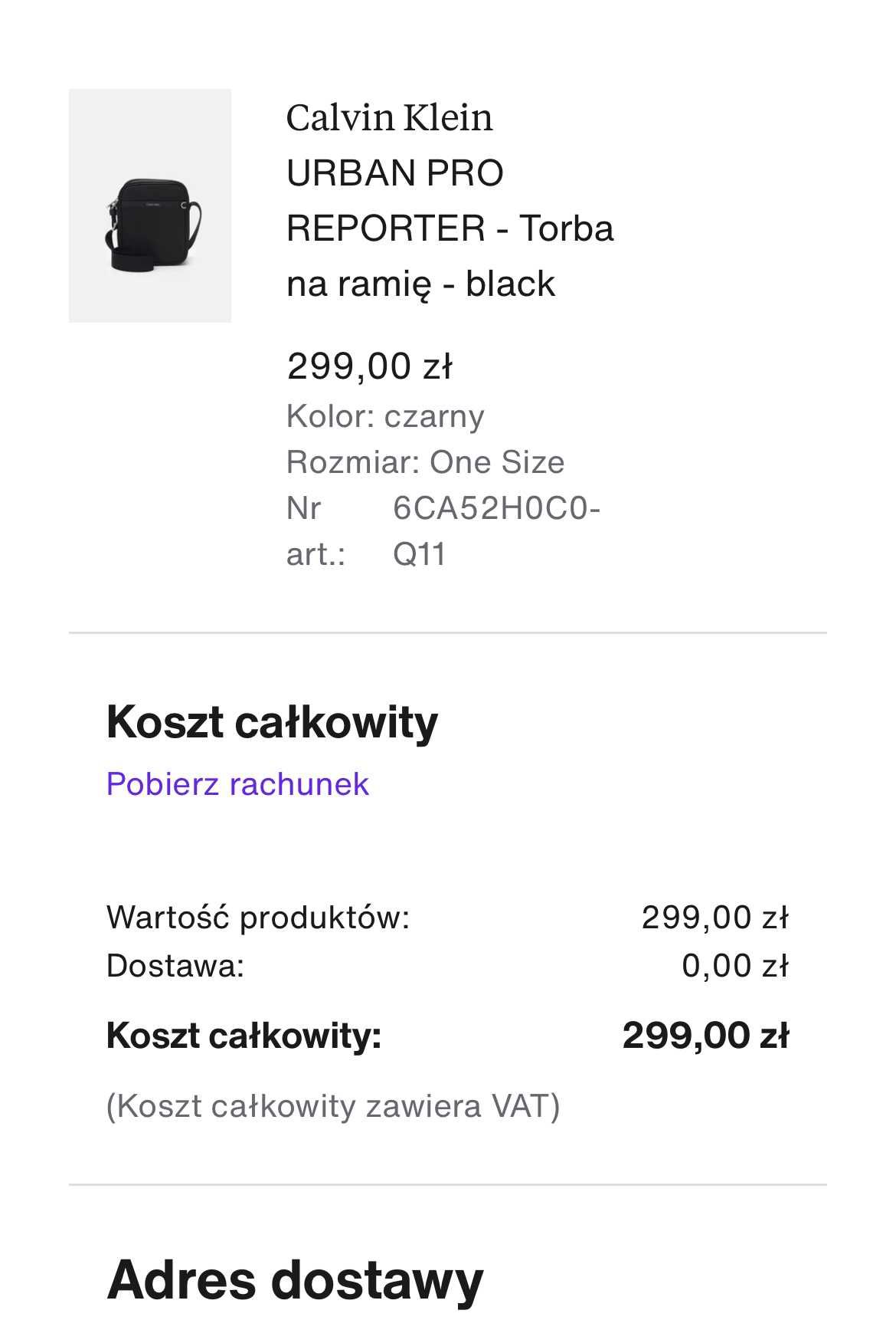 Torebka na ramię Calvin Klein Urban Pro Reporter