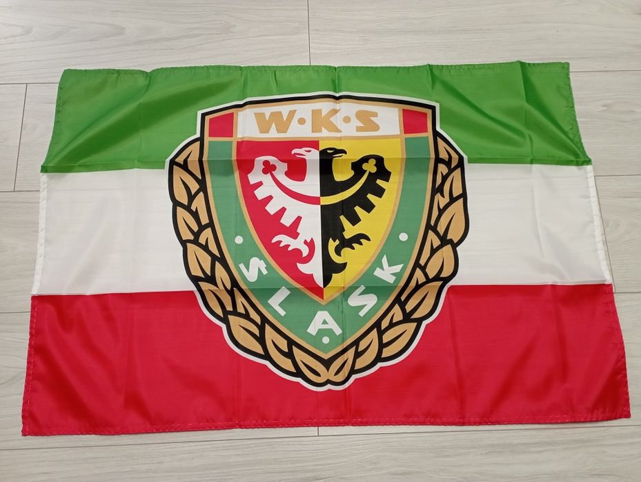 Flaga WKS Śląsk Wrocław 90x60 nowa