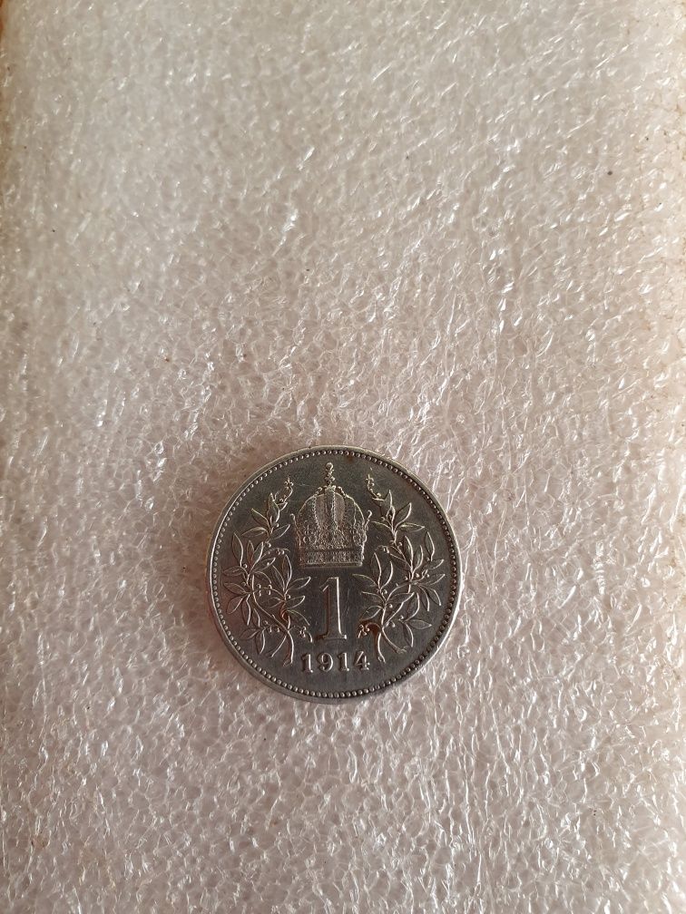 Монета крона серебро