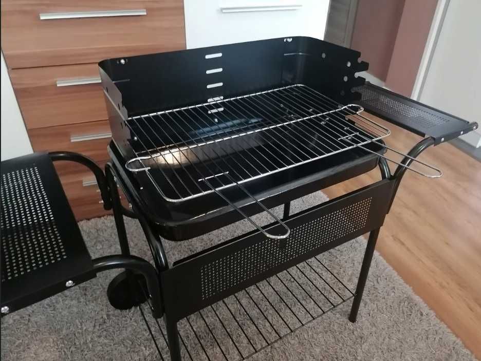 GRILL  WĘGLOWY gril ogrodowy duży na kółkach
