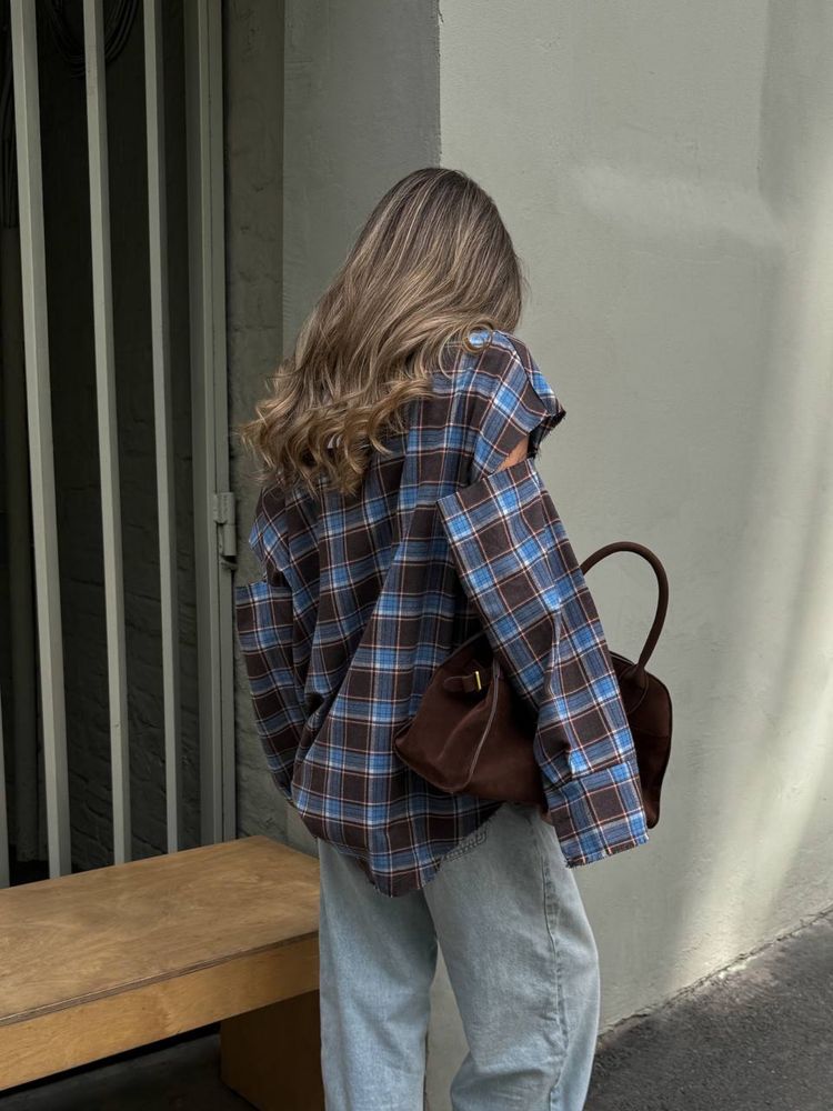 Сорочка Oversize фланель