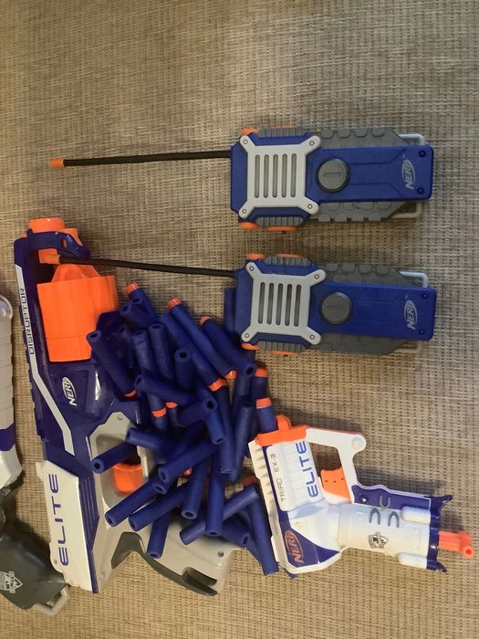 Бластеры Hasbro Nerf Нерф разные, рация Nerf, наборы патронов