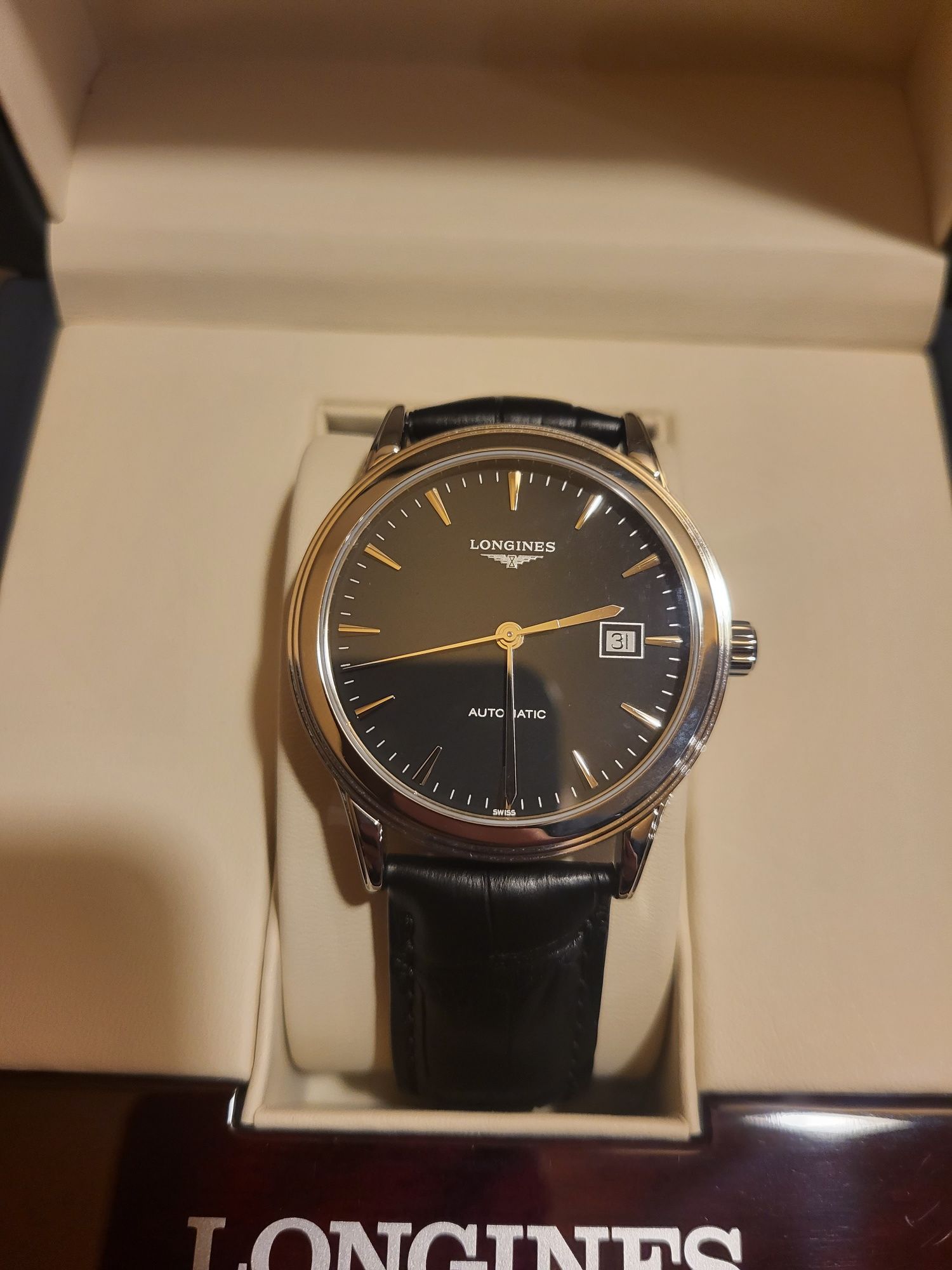 Szwajcarski zegarek automatyczny Longines Flagship Silicium NOWY