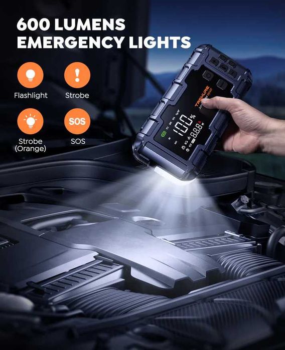 Jump StarterTREKURE Beta07 Power Bank Beta07 6000A 26800mAh 45W LED