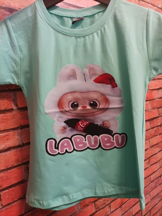 Wyprzedaż Miętowa koszulka Labubu 140 146