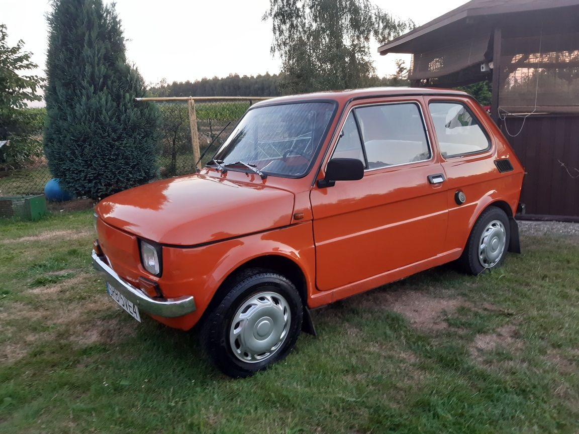 Samochód do ślubu Fiat 126p,  Maluch, z kierowcą,  oryginał, jedyny