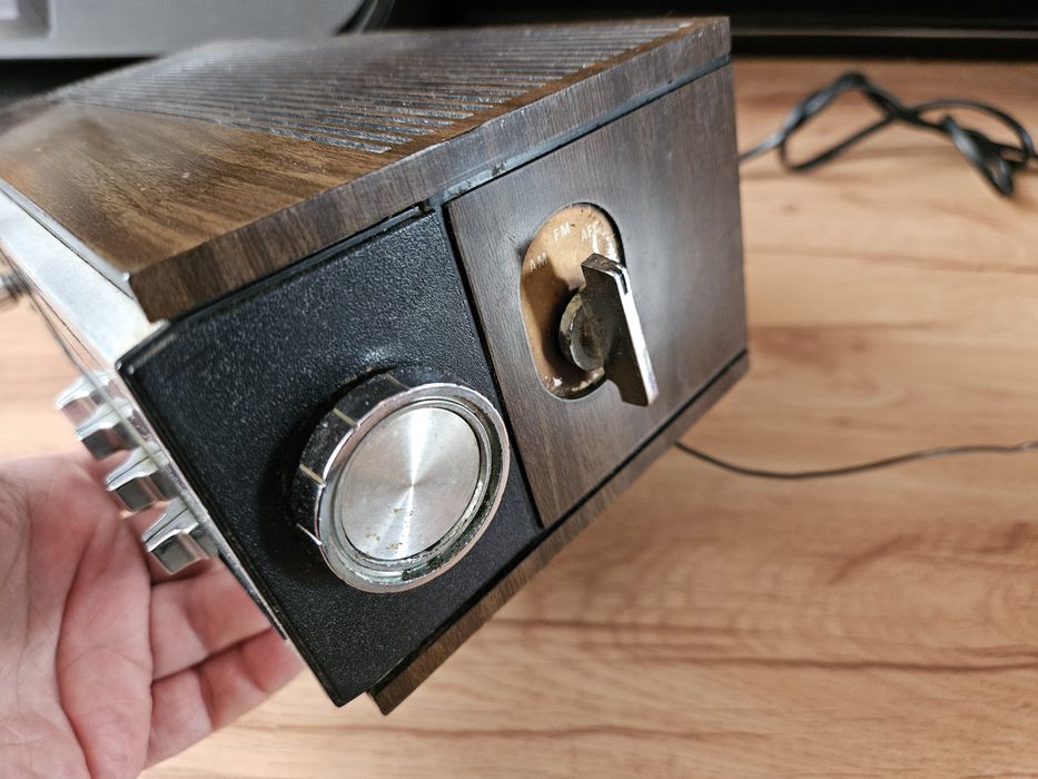 Zegar klapkowy radio budzik Auritone lata 70te