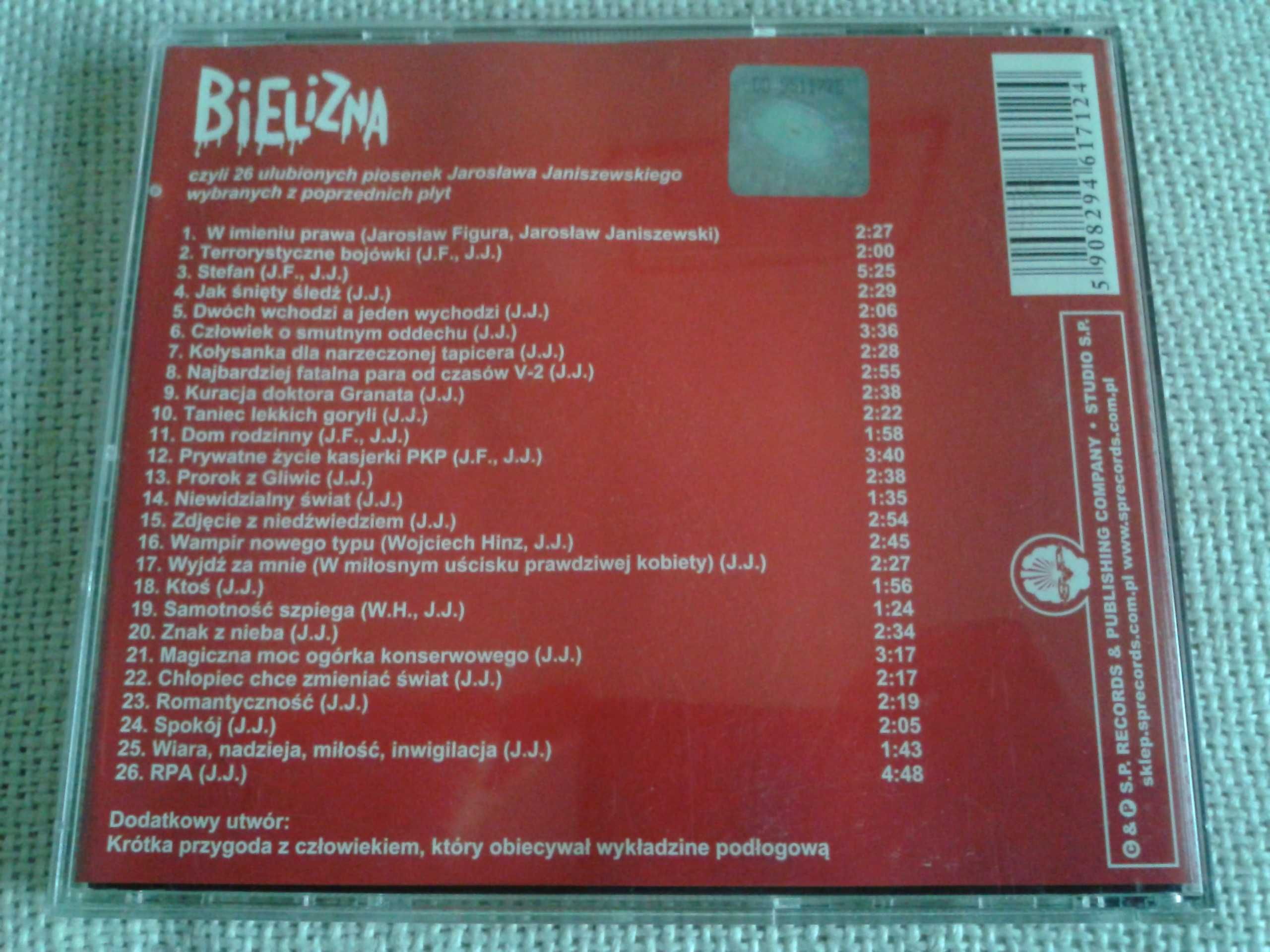 Bielizna - 26 utworów J. Janiszewskiego  CD