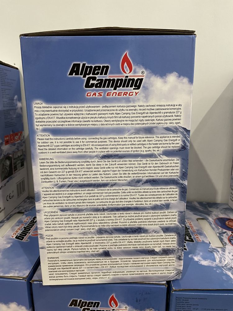 Газовий обігрівач плита Alpen Camping