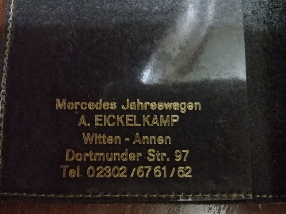 Обложка кожаная для документов Mercedes