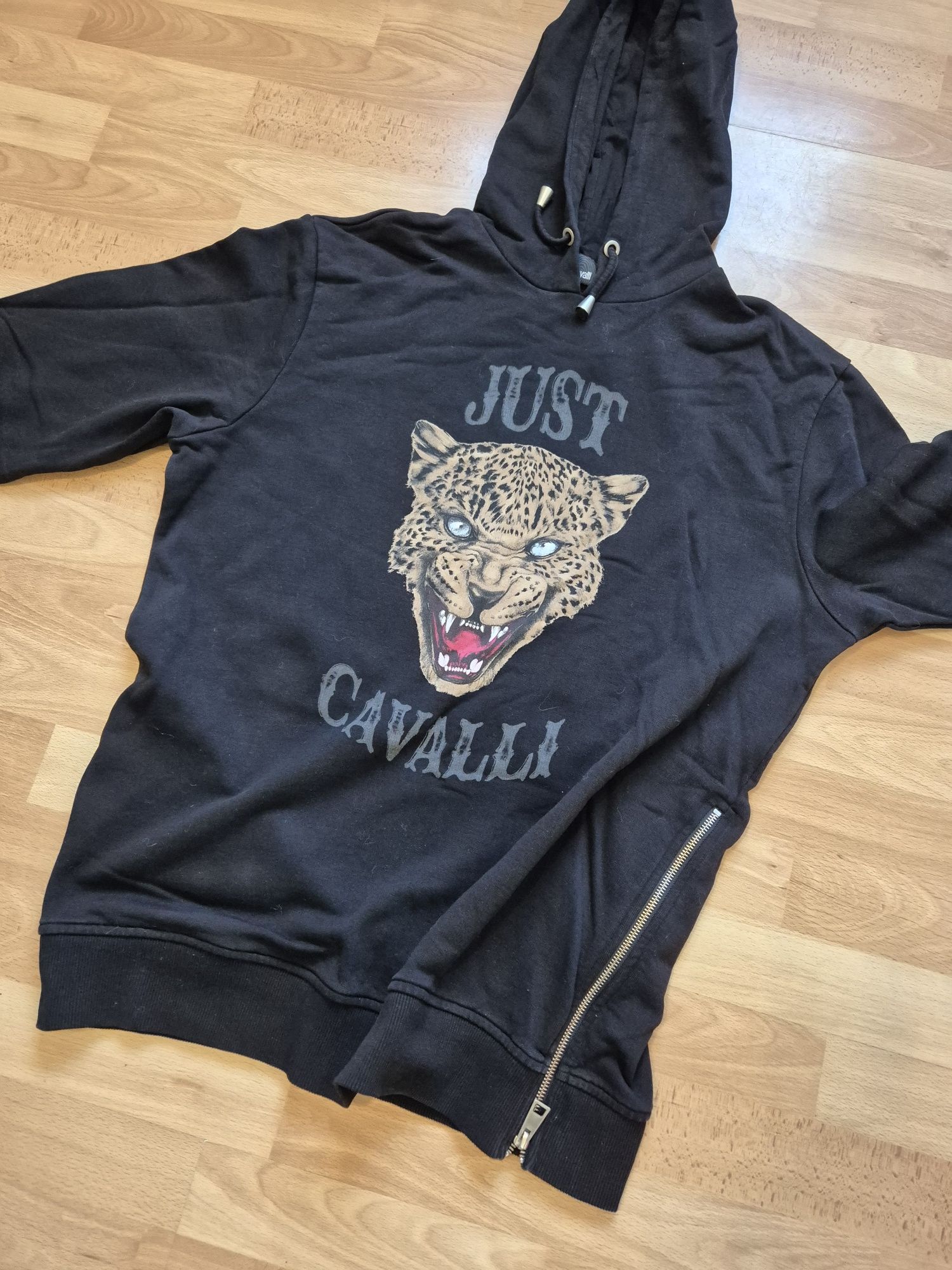 Bluza meska kangurka z kapturem Just cavalli gepard XL