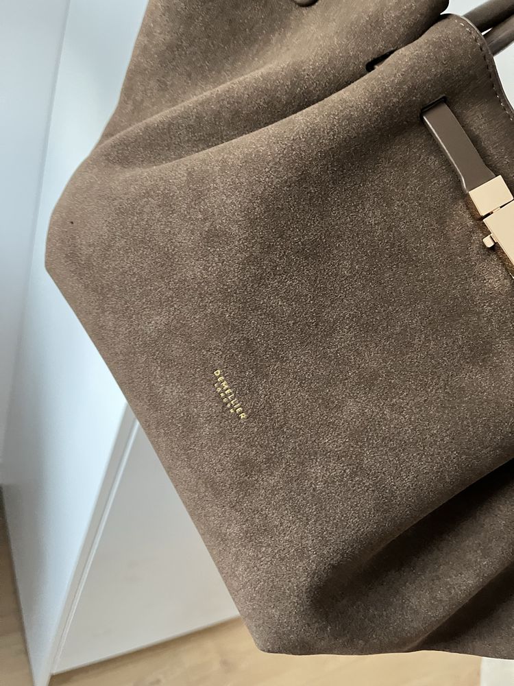 Demellier brazowa torebka shopper