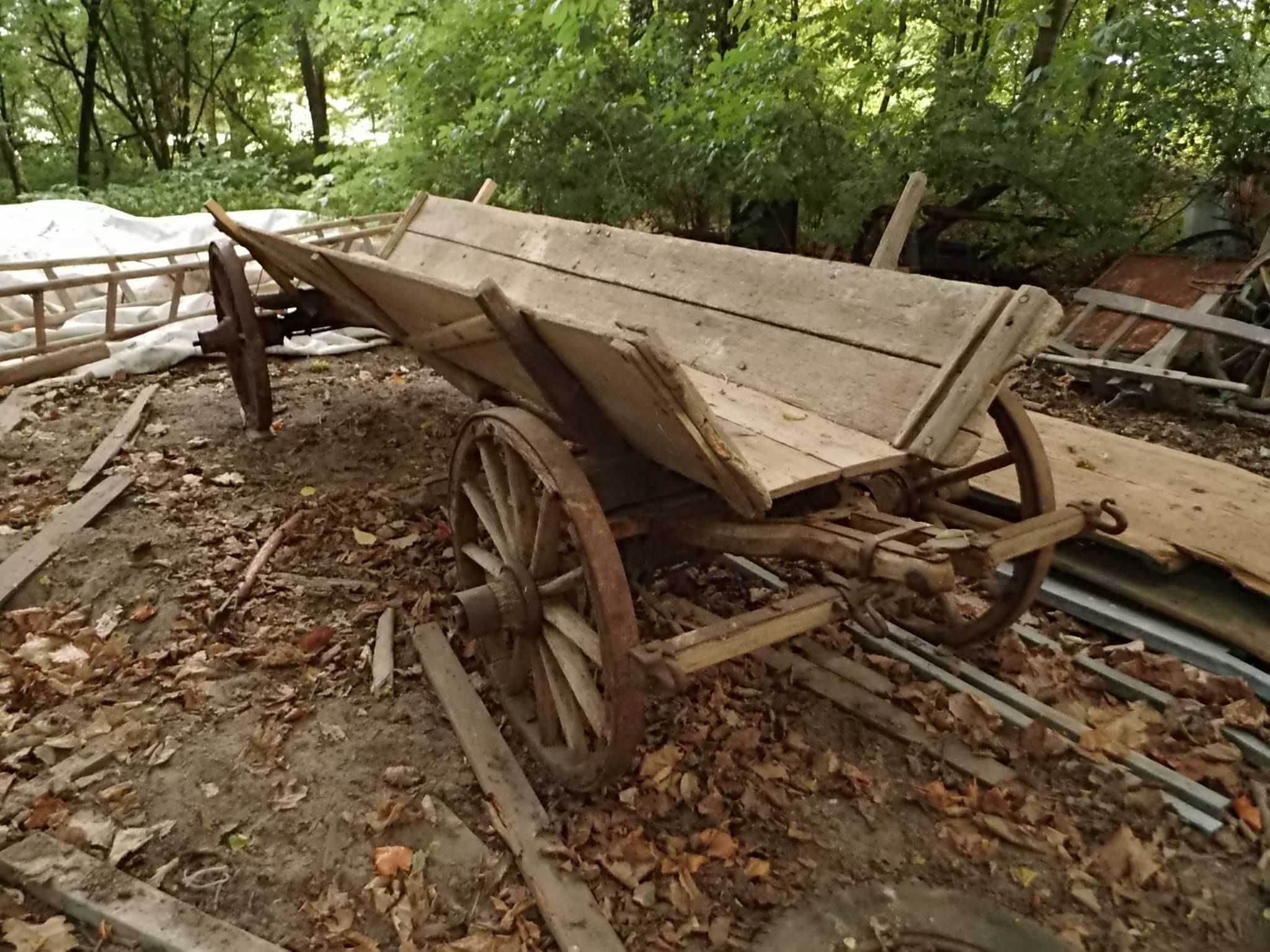 Stary wóz furmanka,, żeleźniak z Lubelszczyzny