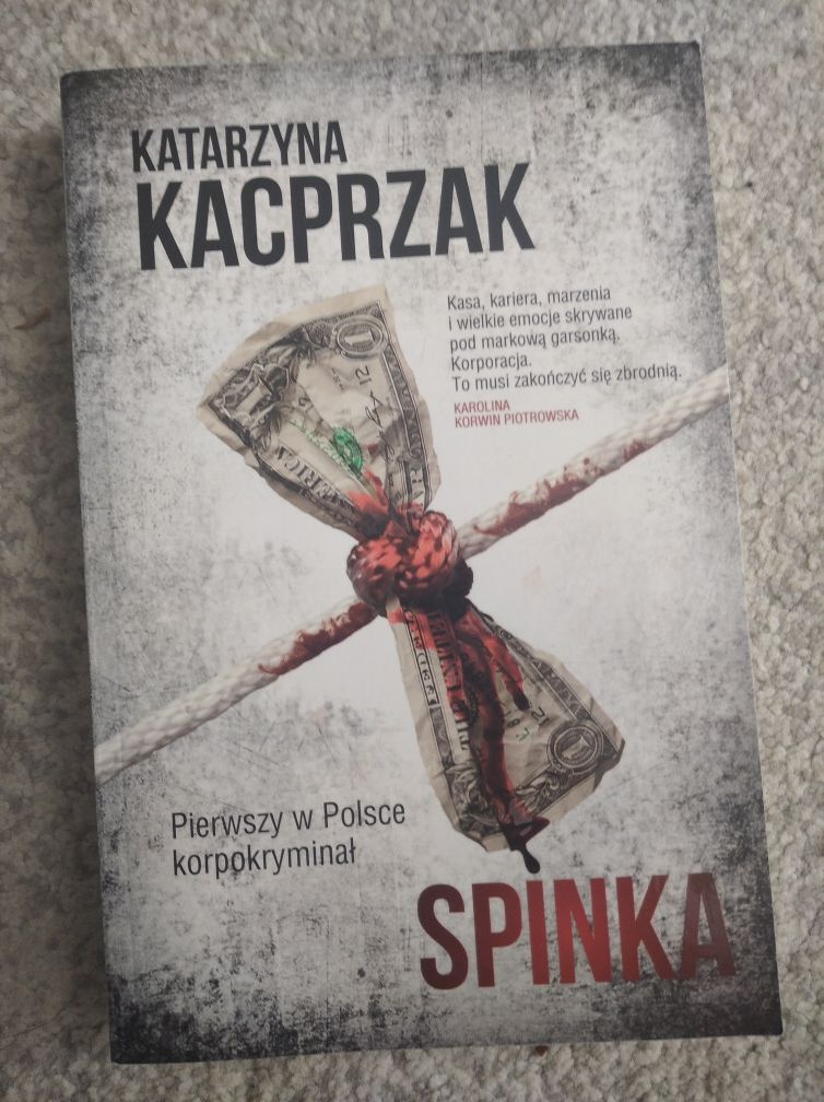 Książka kryminał "Spinka"