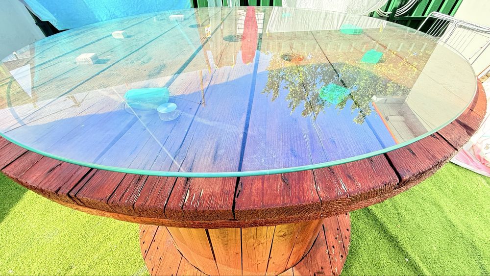 Vidro redondo para mesa