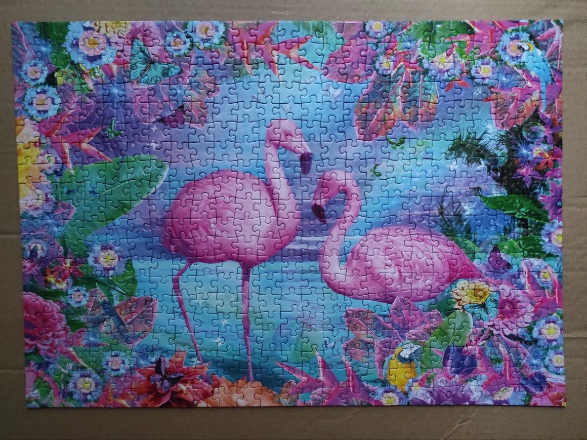 Puzzle kompletne stan idealny Flamingos, Schmidt, 500 elements