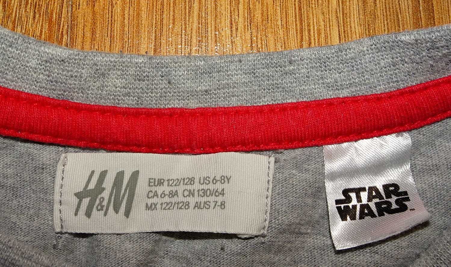 Bluzka H&M 122 128 Star Wars święta Mikołaj