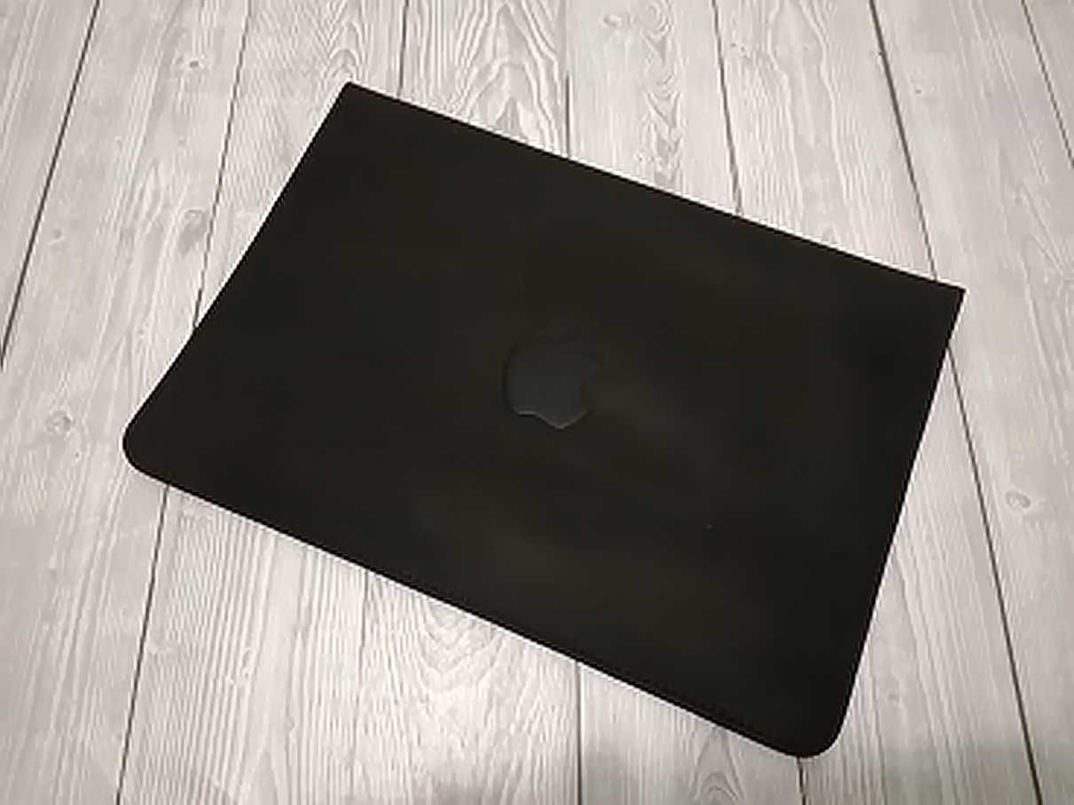 Чорний чохол конверт Crazy Horse для MacBook 13 дюйм, КОЖАНЫЙ