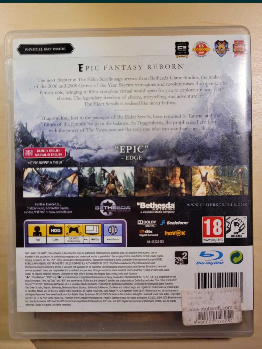 The Elder Scrolls V: Skyrim na konsole PlayStation 3 (PS3)