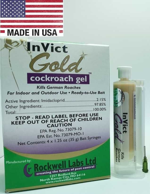 Средство от тараканов INVICT GOLD Cockroach Gel (США), 1 тюб, 35 г