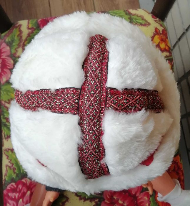 Шапка и  варежки Новогодние мужские