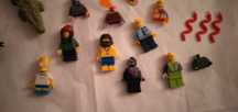 Bonecos Lego + Peças Lego (850g) + 10 Manuais Lego