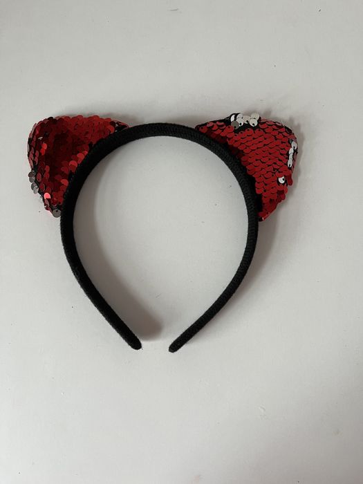 Обруч з паєтками для дівчинки Киця