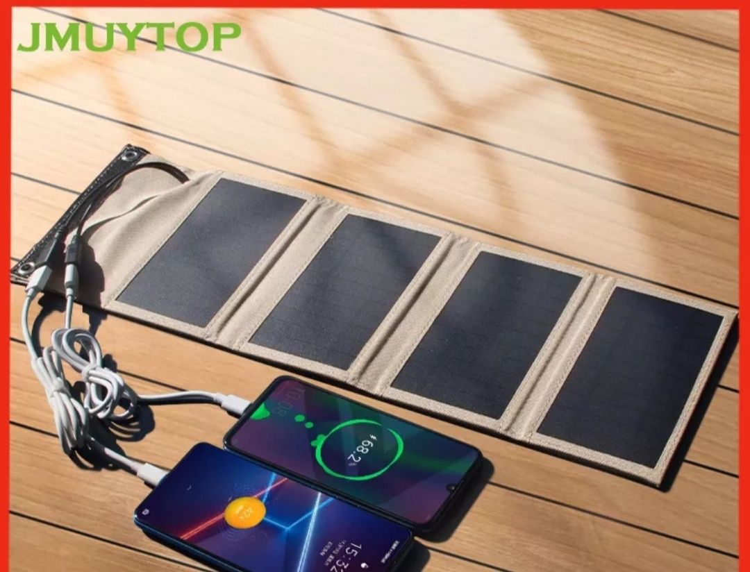 Сонячна солнечная панель JMUYTOP Solar Trek 10 W USB 5 V Повербанк