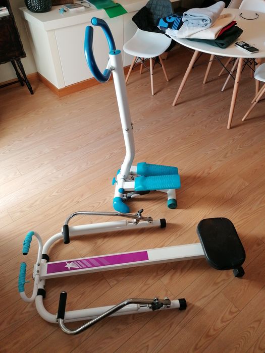 Máquina de remo e step