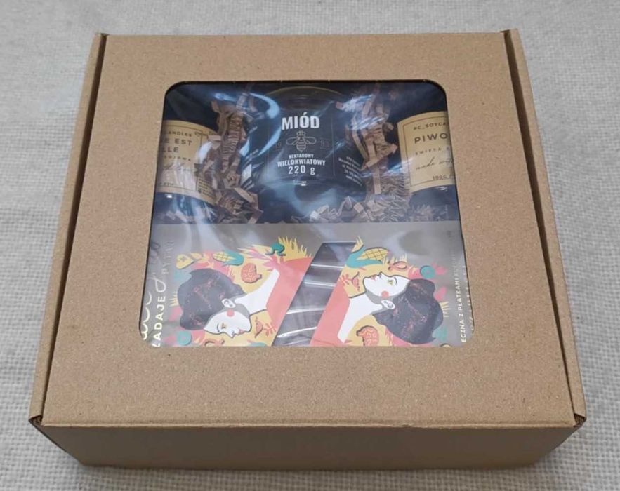 Zestaw Prezentowy 2xŚwieca Sojowa 120+Miód W.220g+CZPK