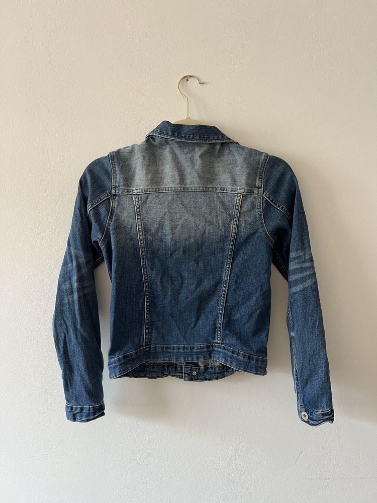 Katana dżinsowa jeansowa kurtka niebieska 152 cm 11-12 H&M XS 34