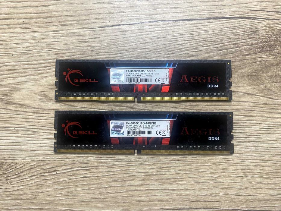 Memórias RAM G-Skill Aegis 16Gb (8x2) DDR4 3000 CL16