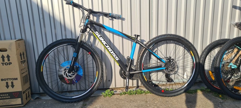 Rower MTB zielony niebieski 27.5