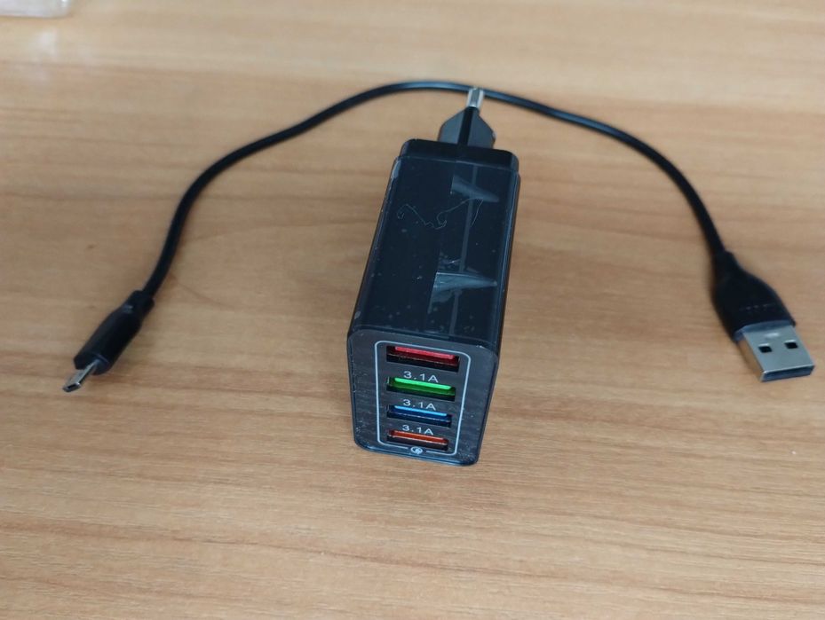 Зарядное устройство телефона Quick Charge 3.0 и кабель USB - miсro usb