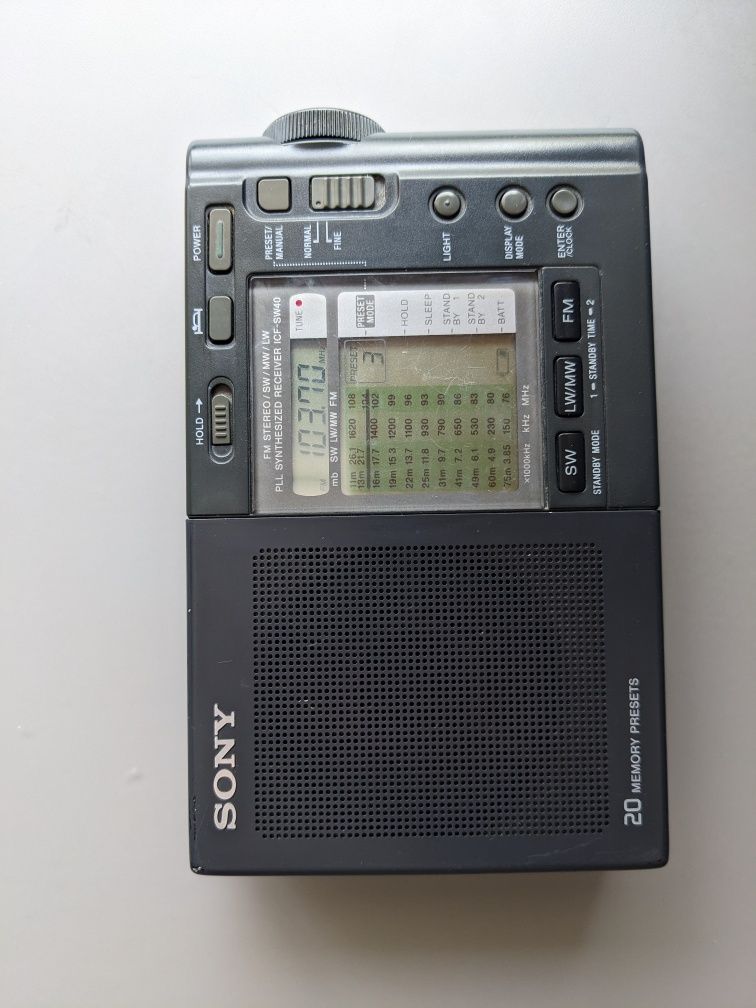 Sony icf sw40 радіоприймач