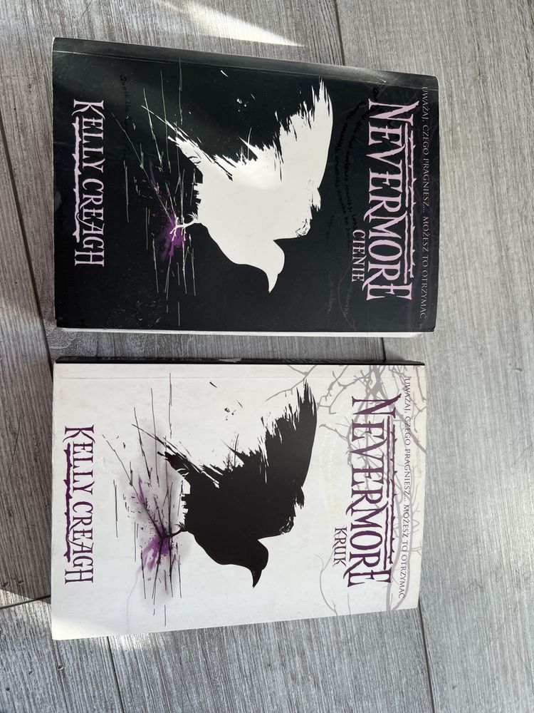 Ksiazki Nevermore kruk cienie Kelly Creagh