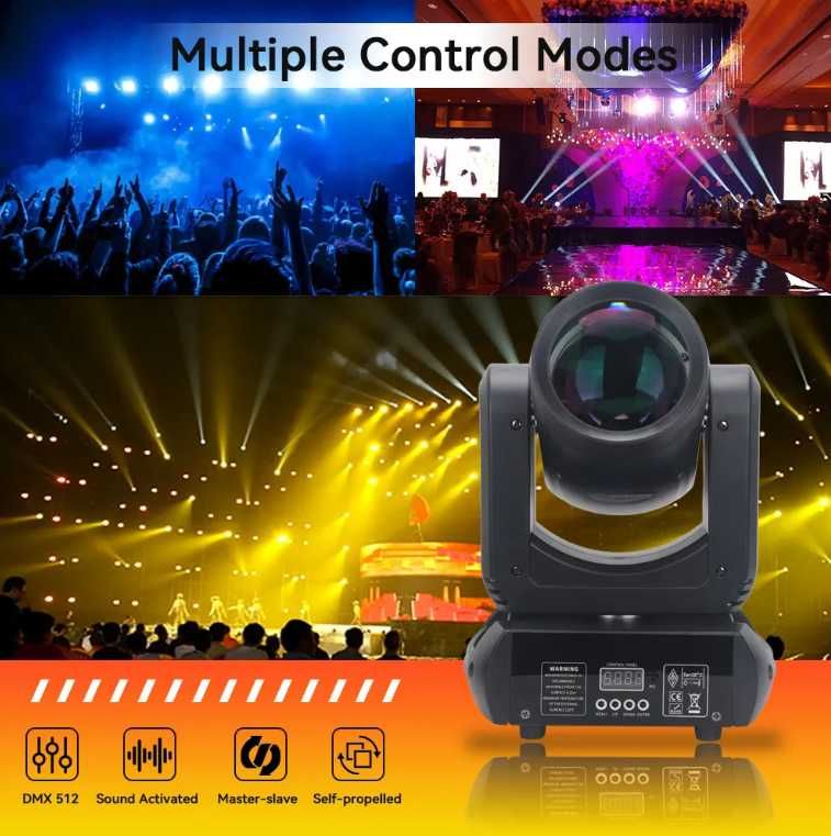 Nowa ruchoma glowa LED 150W – PRISM, GOBO, DMX512, Gwarancja Faktura