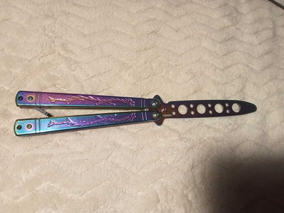 Nóż motylkowy treningowy