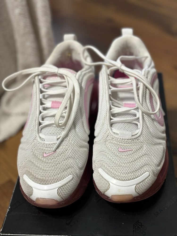 Nike air max 720 36.5 23 cm biało różowe na siłownie do biegania