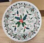Ozdobny talerz świąteczny, duży 31cm, Excelsa, Boże Narodzenie