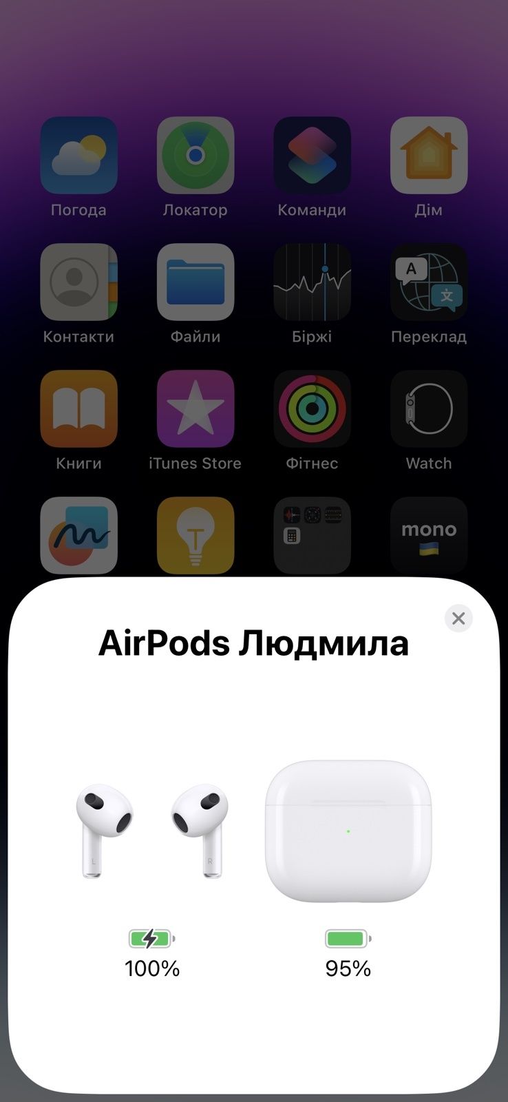 Навушники Apple AirPods with Lightning Charging Case 2022 (3-го поколі