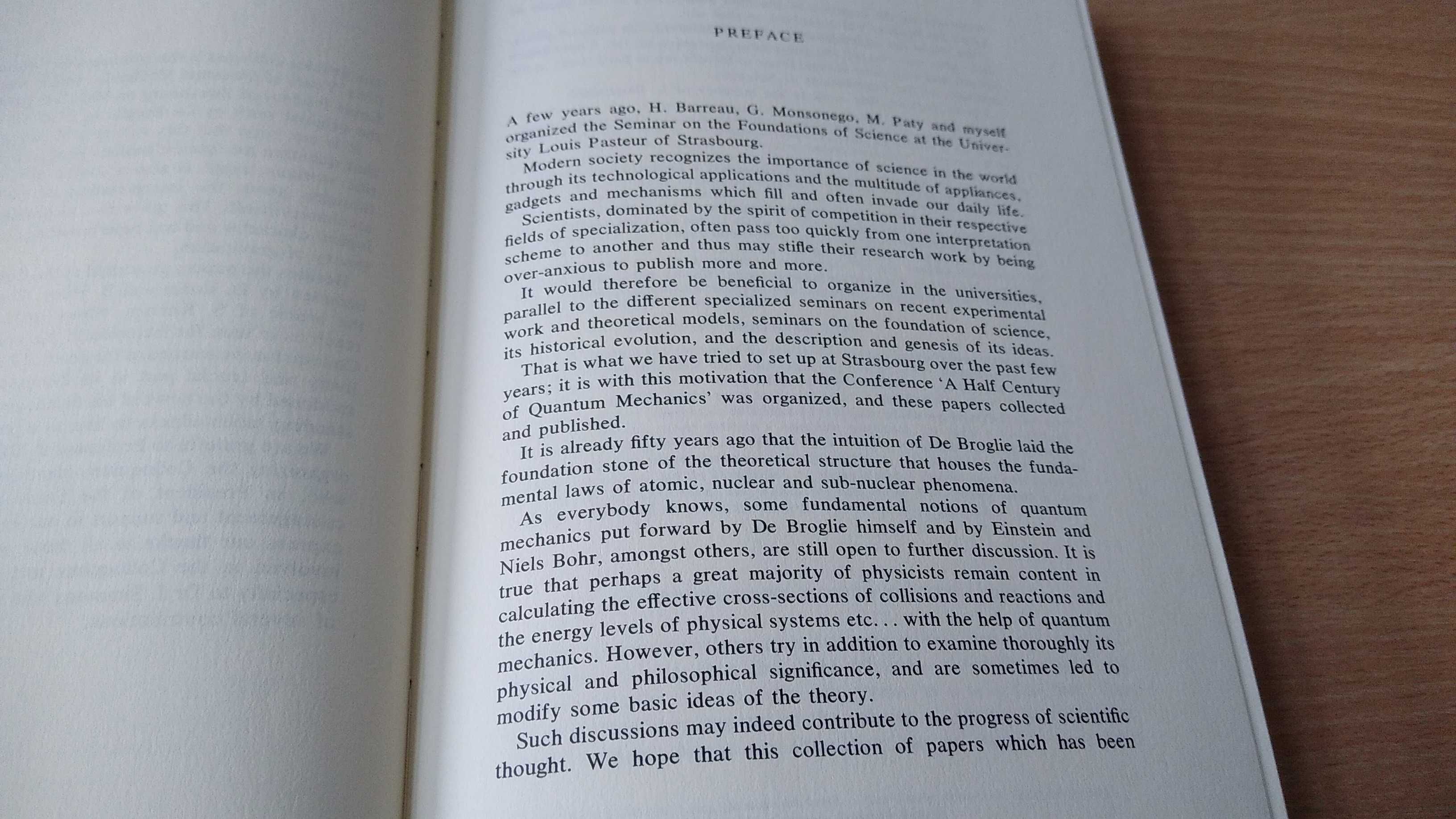 Quantum mechanics, a half century later Lopes Paty