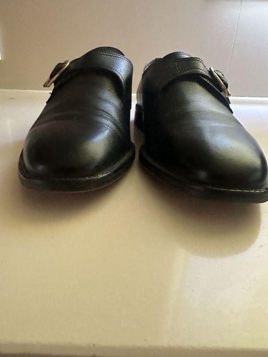 Sapatos pretos de fivela / bom estado