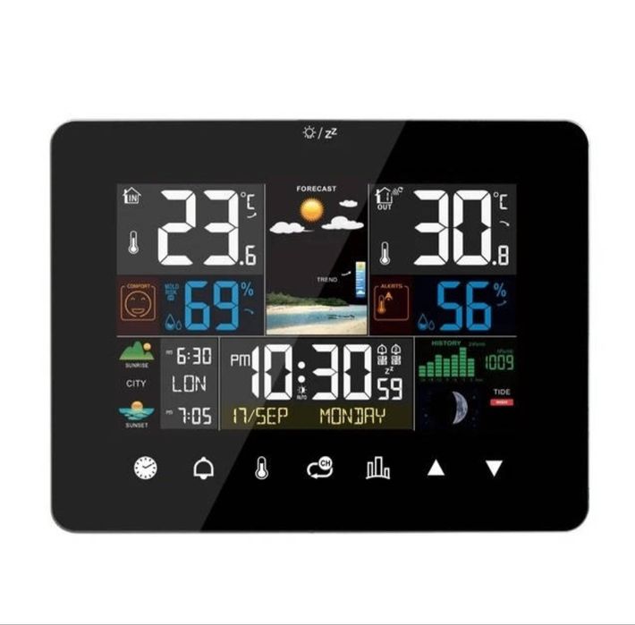 Метеостанція MisolFJ3362G з барометром і виносним датчиком температури