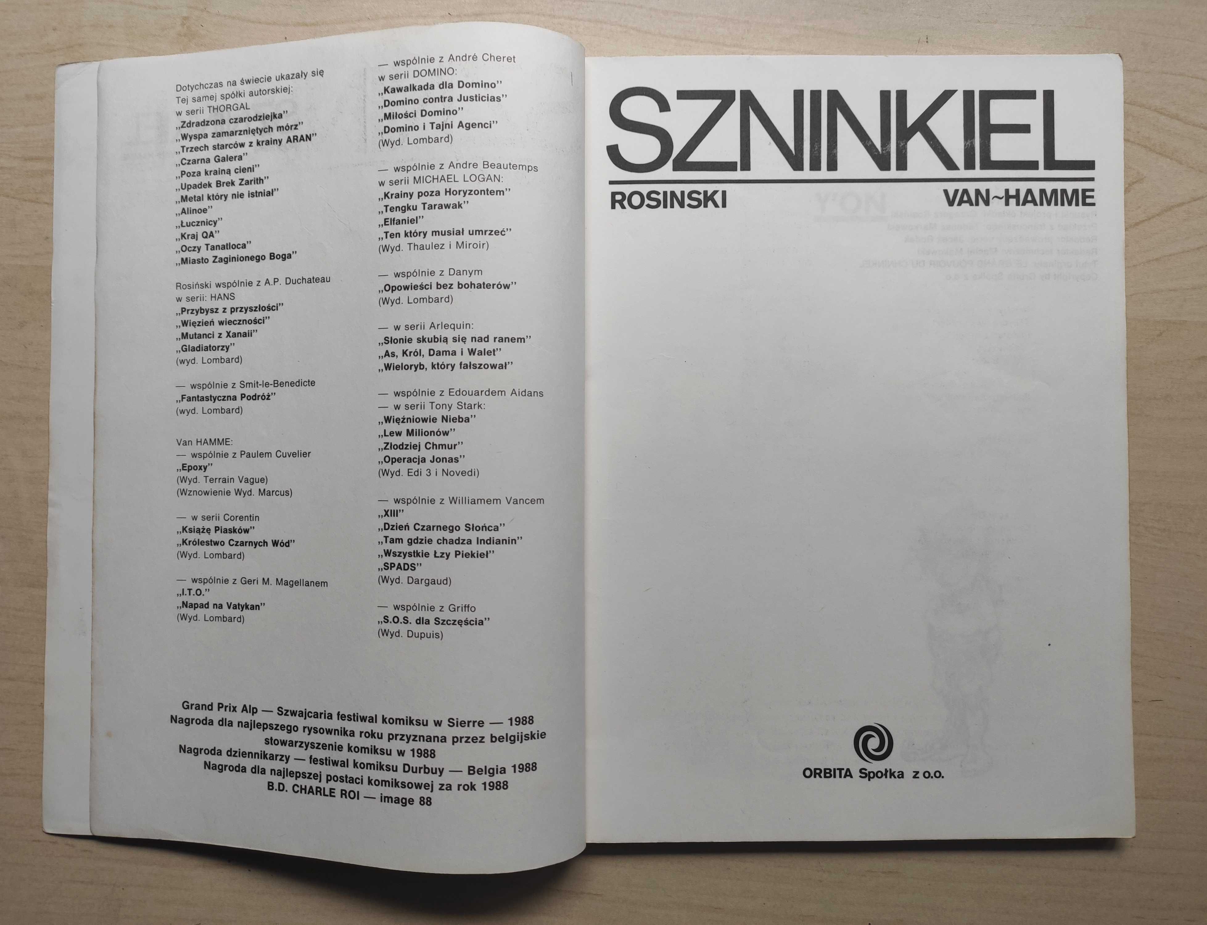 Komiks SZNINKIEL wyd 1