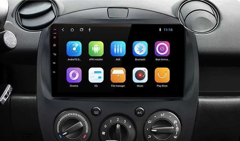 Auto Rádio Mazda 2 Android 10 para modelos do Ano 2007 a 2013
