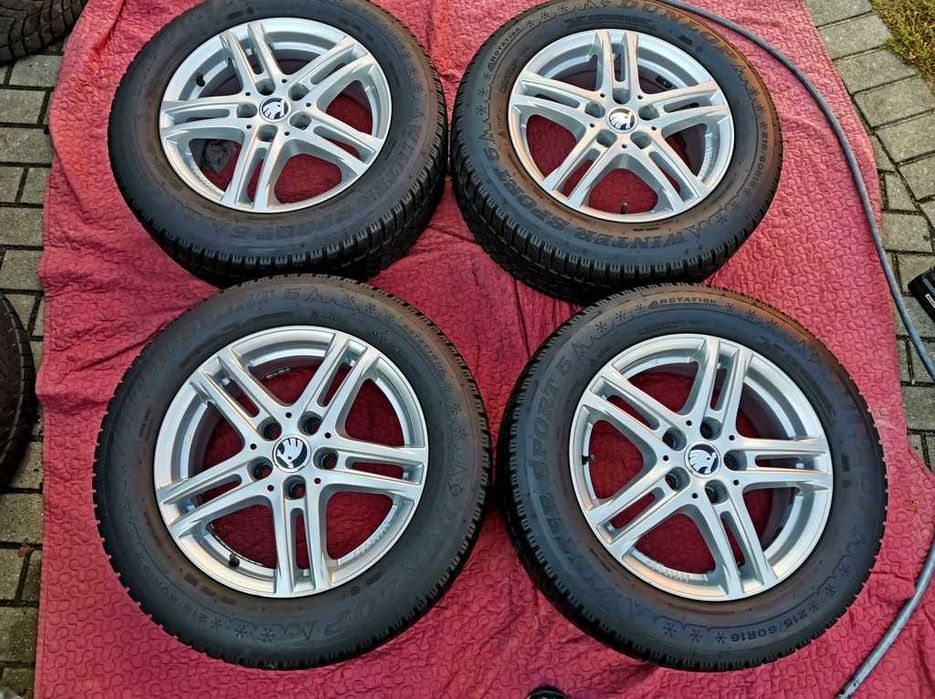 KOŁA zima 16' SKODA Karoq Yeti Superb Octavia - 5x112 - 215/60/16