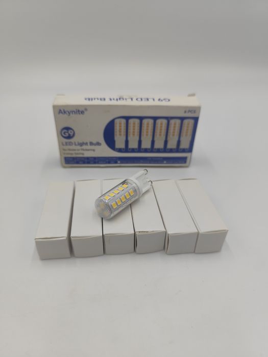 Zestaw 6 żarówek LED G9 4W AkyNite nowe