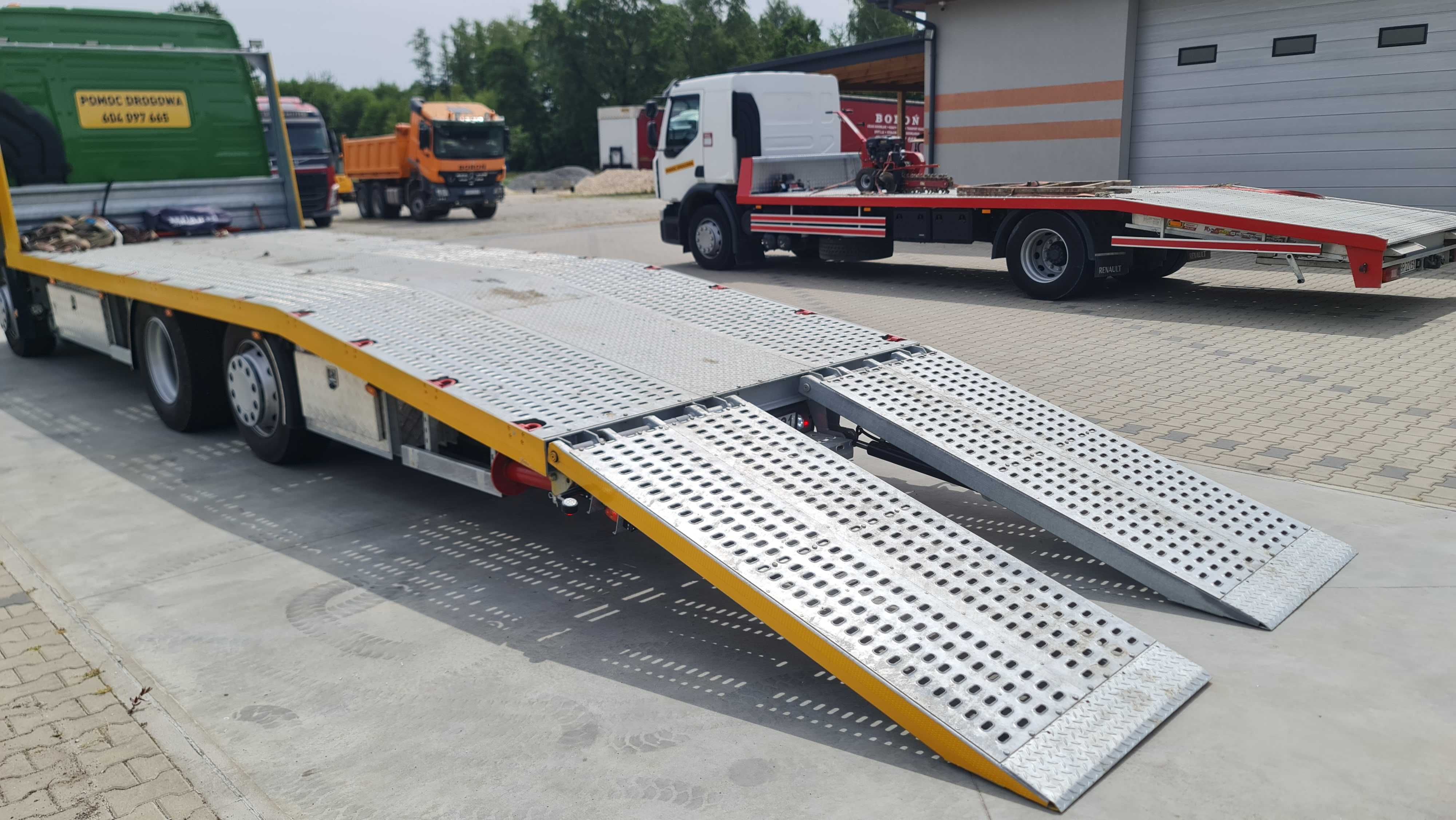 Volvo FM 3 ośka Zabudowa Laweta najazd pomoc drogowa