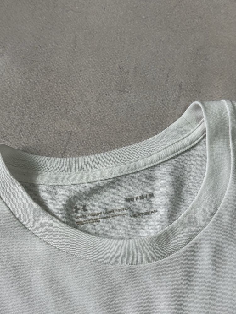 Футболка біла чоловіча Under Armour big logo оригінал